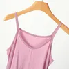 Women's Tanks XL To 6XL Summer Spaghetti Strap Tops Women V-neck Camis Base Sleeveless Tank Casual Thin Camisole Solid Color