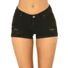 Women's Shorts Low Waist Distressed Sexy Rolled Up Cuffs Thin Streetwear Soild Casual Trousers For Fine Woman Summer