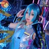 cosplay Anime Costumes CoCos-S VOCID Mikuku role-playing comes from anime patent leather VOCID role-playing Mikuku comes from+wig+headwear HalloweenC24321