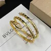 Charm Bracelets sanke diamond gold bangle designer jewelry for women 18K rose gold silver plated cuff s woman jewelrys girl lady man paty holiday gift Q240321