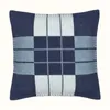 Mixed Wool Woven Color Striped Sofa Cushion Cover Twill 45x45cm/65x65cm Size Without Pillow Core