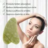 Massageador facial jade para mulheres, cuidados com o couro cabeludo, pente natural, placa de areia, escova de cabelo, raspador de pia, máquina de massagem de jade 240322