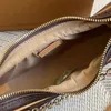 Hobo pętla designerka crossbody hobos atmosbel łańcuchowa torba na ramię skórzane zakupy Half Moon torebki l torebki brązowe diament latt ivnf