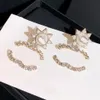 Boucles d'oreilles de créateurs haut de gamme Lettre Goujons 925 Argent En Acier Inoxydable Marque Eardrop Hommes Femmes Cristal Perle Oreille Cerceau Diamant Boucle D'oreille De Mariage Bijoux Cadeaux