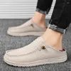 Fashion 529 Board Shoes Walking Social Large Size Original Men's Sports Canvas Casual Half Trailer 374 122