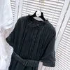Платье-накидка на талии Светское вечернее платье с круглым вырезом и серьгами на шнуровке, дизайн SML FZ31803