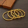 Bangle Gold Color Wedding Jewelry Adjustable Size Bangles Ethiopian Dubai Bracelets Women Birthday Paty Gifts