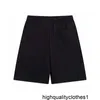 Diseñador de punto pantalones cortos de la versión correcta para el verano de los hombres delgados pantalones deportivos casuales sueltos americanos Marca de moda pantalones cortos de cinco puntos FQD6