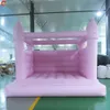 4.5x4.5m (15x15ft) Free Ship Outdoor Activities USA stock! Pink White Inflatable Bouncer Wedding Bouncer Customized Wedding Event Jumping House Moonwalk for sale