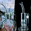 Mobius Matrix Perc Big Glass Bong Hookahs Grube Wodne Bongs Palące rury wodne mocne platformy DAB ze stawem 18 mm