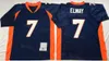 1977 1990 1994 Retro Futebol 57 Tom Jackson Jersey 77 Karl Mecklenburg 65 Gary Zimmerman 18 Peyton Manning 7 John Elway Vintage 75º aniversário Marinha Branco Laranja