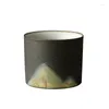 Muggar Creative Yuanshan Rough Pottery Tea Cup Master Ceramic Handmade Zen Retro Single Small Bowl