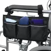 Сумки для хранения 1 шт. Сумка на подлокотник для инвалидной коляски, боковая сумка с несколькими карманами, светоотражающая лента, подвесная R1G5