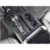 F150 ABSカーボンファイバーセンターコンソールギアシフトカップホルダートリムフォードドロップ配信自動車Motorcyc otg9jのその他のインテリアアクセサリ