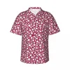 Chemises décontractées pour hommes Chemise d'été Vacances Mignon Ditsy Floral Blouses Fleur Imprimer Élégant Mâle Manches Courtes Streetwear Vêtements