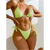 Bikini Set Designer Estate Attrezzatura da spiaggia Donna Moda Erups Costume da bagno Costumi da bagno Bikini Per festa Festa Klop4 Drop Delivery Sport Otnmz