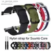 Titta på Bands Band för Suunto Core Nylon Strap Replacement Canvas Wrist Sport Band med Metal Clasp för Suunto Core Smart Y240321