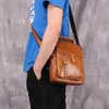 Tas Heren Schoudertassen Retro Messenger Orgnizer Echt leer Crossbody Heren Zakenreizen Mode Herenhandtassen