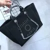 Bolsa de marca de lienzo Bolsa de compras Fashion Fashion Beach Bag Shoulder Bag Shoulder Luxury Luxury Pearl Estampado Crossbody Bag Bag Travel Bols