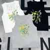 Débardeurs pour femmes Camis Designer 24 Printemps / Été Nouvelle Fleur Brodée Mode Âge Réduisant Slim Fit Débardeur Tricoté pour Femmes 5IKO