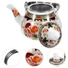 Dinnerware Sets Enamel Pot Kettle Retro Water Vintage Tea Japanese-style For Loose Kettles Stovetop Serving