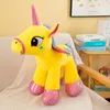 Nowy Rainbow Unicorn Doll Plush Toys Dolls Schamed Anime Birthday Gifts Domowa sypialnia dekoracja