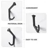 Hooks 4 Pcs Cast Iron Bent Nail Hook Wall Coat Storage Hanging Decorative Vintage