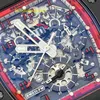 RM Watch Moissanite Watch Montre RM011 RM011-FM Ceramiczne Midnight Fire Edition Mash