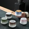 Tassen Kiln Transformation Keramik Teetasse Kreative 200ML Retro Drink Rohe Keramik Büro Kaffeetasse
