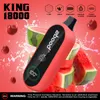 Bang Zbood King 18000 Puffs Disposable Vape Pen 15K 16K 18K Puff Bar 12 Flavors Electronic Cigarettes 2% 5% Nicotine Vapes Digital Display Screen Vapers