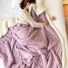 Cobertores nascidos cobertor de lã para crianças macio sofá capa quente sherpa lance envoltório colcha viagem têxtil inverno casa