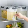Bottiglie d'acqua Distributore di bevande per frigorifero da 3,5/6 litri Limonata di grande capacità Bollitore per tè Bevanda a tenuta stagna per feste di picnic all'aperto