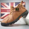 Zapatos casuales 2024 cuero Natural hombres moda elegante lujo clásico primavera otoño calidad superior ocio al aire libre senderismo