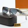 Quadratische Sonnenbrille mit schwarzem Rahmen für Damen, Designer für Herren, Damen, Sonnenbrille, klassisch, Vintage, Outdoor, Oculos, Sonnenbrille L mit Box