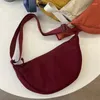 Sacos de noite design minimalista mulheres crossbody saco moda bolsa de nylon pequeno ombro retro menina carteira tecido bolsa