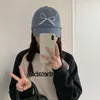 Visières Version coréenne de Style Instagram, casquette de Baseball brodée avec nœud pour femmes, visage assorti, petit et doux