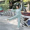 Vêtements ethniques 2024 Chinois Tai Chi Arts Martiaux Vêtements Taijiquan Wushu Uniforme Vintage Coton Lin Team Competition Set