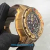 RM Relógio Piloto Relógio Popular RM032 Completo Ouro Rosa RM032