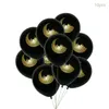 Décoration de fête Eid Mubarak Bannière Étoile Lune Modèle Ballons En Latex Islamique Musulman Maison Bunting Guirlande Bannières Noires Suspendus Carte Décor