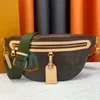 Cross body bumbag taille tassen fanny pack reliëf bloemontwerpers tas lederen luxe mode schoudertas serienummer datum code stofzak