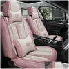 Coprisedili per auto Ers Pu Leather Er per E46 E90 E21 E30 E36 E91 E92 E93 F30 F31 F34 F35 Accessori Consegna di goccia Automobili Moto Otzx5