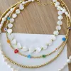 Necklaces Women's Jewellery 2022 Summer Bohemian Collier Punk Hiphop Free Shipping Beads Beaded Necklace Chokers