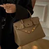 Cuir véritable Bk 2024 Sacs à main de créateur Togo Cuir de vachette Premium Sac à main Une épaule Cross Body Extra Large fait à la main