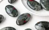 Face Massager Positive Energy Crystal Oval Red Blood Stone Palm Massage Stone Natural Polishing Pocket Crystal Energy Stone Home Decoration 240321