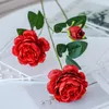 Kwiaty dekoracyjne 1PC w stylu europejskim 3 Symulacja piwonia kwiat Walentynki Wedding Romantyczna dekoracja domu wykwintne ozdoby