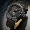 NAVIFORCE NF9099 Hot Sale Sport Men's Watches Top Brand Waterproof Leather Quartz Male Wristwatch 9099 Relogio Masculino