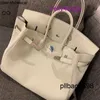 Cow Leather Totes Handbag 40cm Bag Hac 40 Handmade Top Quality Togo Leather Quality Genuine lychee pattern fashionable versatile cowhide lock buckle 25303540