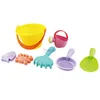 Piasek Water Water Fun Yellow-Bucket Bath Sand Cuche Zabawa Baby Soft Pp Play Pand Tool Children Beach Zabucia 240321