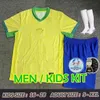 2024 Brasilsfotboll Jersey Neymar Jr Brasil Marquinhos National Team G.Jesus P.Coutinho Home Away Men Kids L.Paqueta T.Silva Pele Vini Jr Football Shirt Uniform