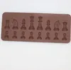 Chess internacional novo molde de molde de silicone moldes de chocolate para cozinha